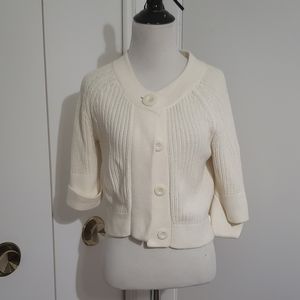 Kenneth Cole Reaction knit white cardigan